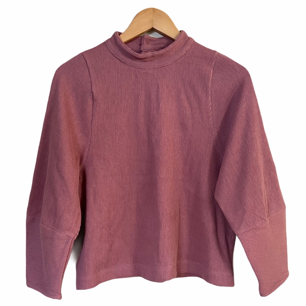 NWOT Madewell Texture and Thread Button Back Top Ribbed